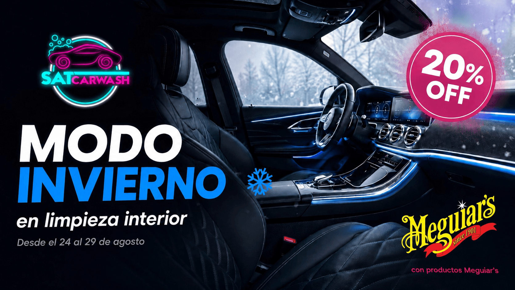 Modo Invierno — 20% OFF en limpieza interior